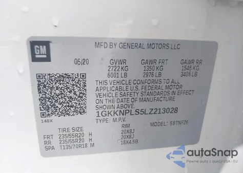 2020 GMC Acadia Fwd Denali from USA, damaged, VIN 1GKKNPLS5LZ213028